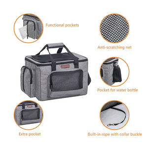 Bolsa de malla transpirable <span class=keywords><strong>para</strong></span> transporte de mascotas, bolsa de cesta <span class=keywords><strong>para</strong></span> <span class=keywords><strong>bicicleta</strong></span>, con ventanas <span class=keywords><strong>para</strong></span> cachorros, gatitos, <span class=keywords><strong>para</strong></span> exteriores, senderismo, <span class=keywords><strong>perros</strong></span> - Product Image 3