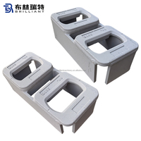 Pièces de fixation pour conteneurs ISO : Socle de levage surélevé avec œil allongé, Socle ISO encastré, Socle ISO encastré à œil allongé