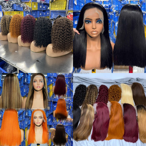 4/27 làm nổi bật 4x4 cơ thể sóng ren đóng cửa 100% tóc giả tóc con người 220% Ombre Brown Mix vàng sóng nước C phần ngắn Bob Tóc Giả Remy - Product Image 4