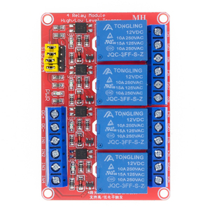 Module de relais 1-8 canaux 12V avec optocoupleur, compatible déclenchement haut/bas niveau (boîtier DIP) F281 - Product Image 1