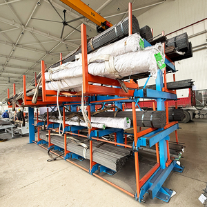 Endüstriyel Boru Rafı Dayanıklı Çelik Konstrüksiyon Yüksek Yoğunluklu Depolama Rafı Metal Malzeme Taşıma İçin - Product Image 4