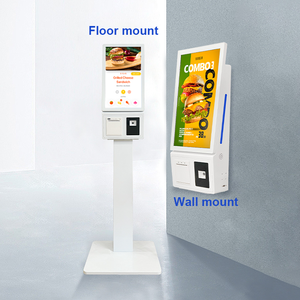 كشك طلبات ذاتية تفاعلي بشاشة لمس <span class=keywords><strong>10</strong></span> نقاط مع نظام دفع رقمي للاستخدام في مراكز التسوق يعمل بنظام أندرويد/ويندوز قائم على الأرض - Product Image 3