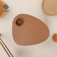 Nouveau Set de Table Personnalisé en Vinyle Cuir Imperméable et Résistant à l'Eau pour Hôtels, Restaurants et Services Traiteur, Idéal pour Mariages