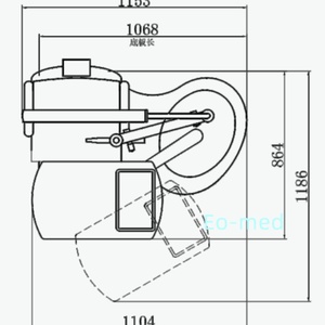 Sillón de Refracción Oftálmica Popular 2022 con Soporte para Instrumentos Motorizados, Unidad de Refracción para Optometría TR510A - Product Image 5