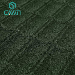 Lembaran Atap Baja Seng Aluminium Berlapis Batu Desain Modern Terlaris Ketebalan 0.2mm-0.58mm untuk Atap Miring - Product Image 2