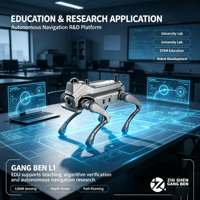 Kit Robotique Éducatif : Chien Robot Quadrupède Bionique à Structure Modulaire Démontable, Caméra de Vision 3D IA, Moteur PLC, Boîte de Vitesses et Pompe