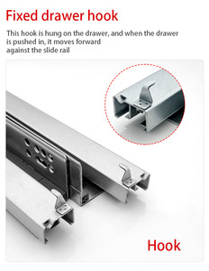 TK-R316 High Quality Heavy Duty Three Fold Soft Closing Undermount <strong>Drawer</strong> <strong>Slide</strong> - Product Image 5