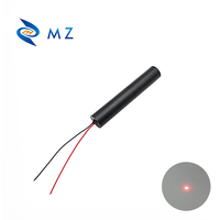 Module de diode laser à point rouge de qualité industrielle, à faible consommation d'énergie, compact, D16mm, 650nm, 1mW, classe 2, lentille en verre de haute qualité, vente chaude