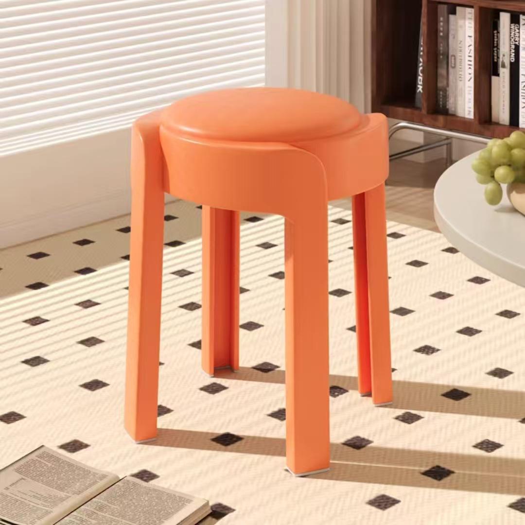 Orange - Cuir souple épaissi