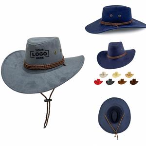 Western Cowboy Hat Sunshade <b>Sunscreen</b> Straw Hat Adult Wide Brim Hat - Product Image 5