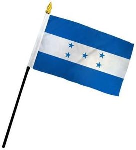 <span class=keywords><strong>Bandera</strong></span> Nacional <span class=keywords><strong>de</strong></span> <span class=keywords><strong>Honduras</strong></span> Personalizada <span class=keywords><strong>de</strong></span> 3x5 pies, 100D Poliéster Azul y Blanco con 5 <span class=keywords><strong>Estrellas</strong></span>, <span class=keywords><strong>Bandera</strong></span> Impermeable para Exteriores para Promoción - Product Image 1