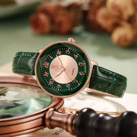 Nouvelle montre pour femme simple et tout-en-un avec bracelet fin et grand cadran, montre à quartz pour femme