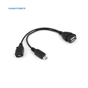 Bán Buôn 2 Trong 1 OTG Micro USB Máy Chủ Điện Y Splitter USB Nữ Adapter Để Micro USB Nam Nữ OTG Cáp - Product Image 5