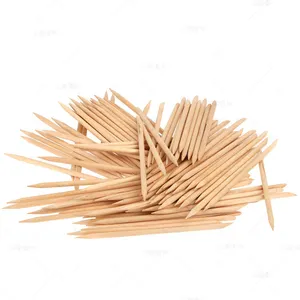 Bâtonnets en bois de bouleau de 4.5 pouces de long pour Nail Art, bâtonnets en bois non finis pour manucure et pédicure