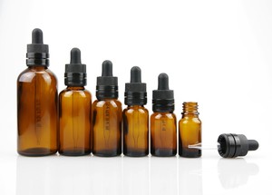 ขวดแก้วสีชาสำหรับน้ำมันหอมระเหย ขนาด 5 มล. 15 มล. 30 มล. 50 มล. 60 มล. 100 มล. พร้อมฝาเกลียวแบบหยดพลาสติกขนาด 18 มม. - Product Image 4