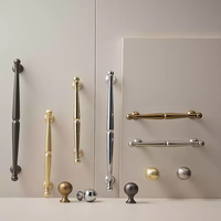 Poignées de meuble vintage en laiton en forme de gourde 96/128/192mm, tirants et boutons de tiroir pour hôtels, appartements et écoles