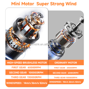 Soplador de aire eléctrico JUFINX X15 con motor sin escobillas de alta velocidad, soplador de aire multifuncional para limpieza - Product Image 6