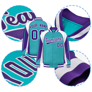 Oem לוגו מותאם אישית רקמה וינטג בייסבול leterman עבור גברים לעמוד צווארון בתוספת עונת החורף גודל - Product Image 2