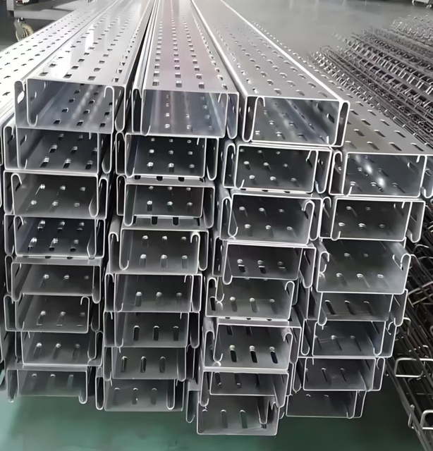 Hot-Dip Galvanized Perforated Cable Tray for Commercial Building Cable Management