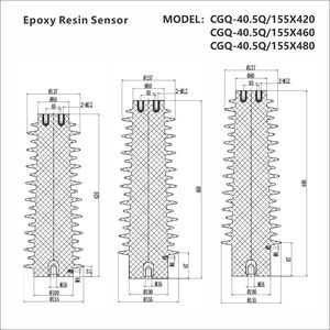 Epoxy Resin 24kv 40.5kv Xe Buýt Thanh Cách Điện 12KV Thanh Cái 10KV Cách Điện Điện Áp Cao - Product Image 4