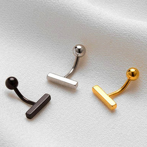 Nouveau petit piercing de nombril en acier inoxydable, anneau ombilical simple en acier inoxydable, bijou de piercing ombilical - Product Image 1