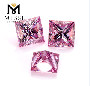 Messi <strong>Gems</strong> Wholesale Price Loose Gemstone Manufacture <strong>Machine</strong> <strong>Cut</strong> Color Play or Fire 0.5 Carat 1 Carat Round Pink Moissanite - Product Image 4