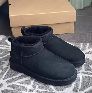 Stivali in Pelle di Pecora per Donna, Scarpe Invernali in Lana, Vendita <span class=keywords><strong>Online</strong></span> T - Product Image 2