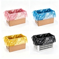 Sacs en plastique à fond carré en LDPE haute résistance, doublure intérieure pour boîte en carton, imperméable, personnalisable, OEM disponible