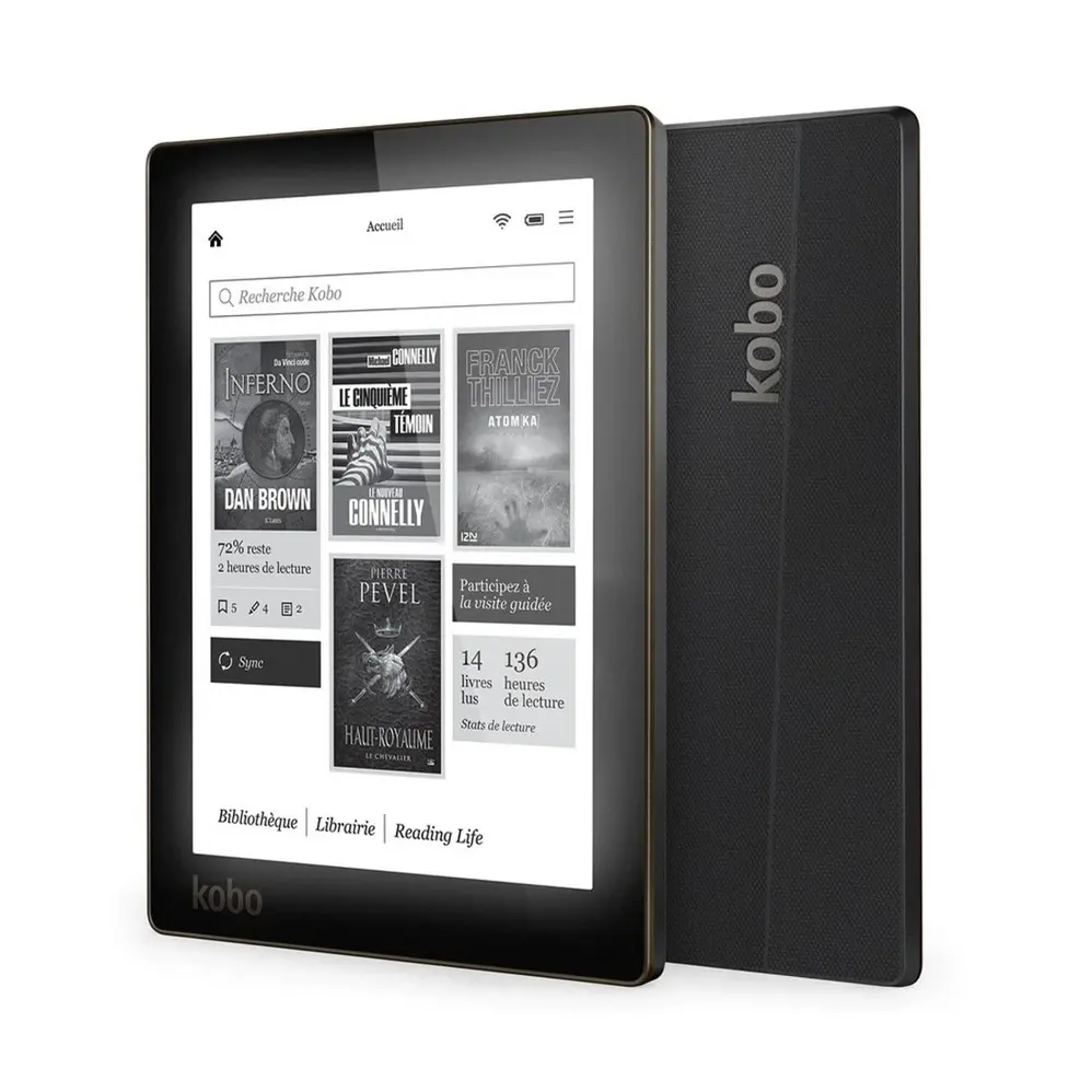 KOBO Aura 6 pulgadas ebook eReader Panel plano 212PPI Precio bajo Kindle E-ink luz frontal 4G