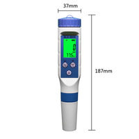 Testeur intelligent Bluetooth 5 en 1 PH/EC/TDS/Salinité/TEMP BLE-9909 pH-mètre alimenté par l'application mobile YINMIK