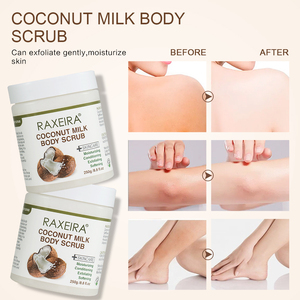 Gommage corporel exfoliant purifiant au lait de coco, blanchissant et naturel, en gros - Product Image 4
