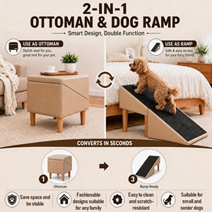 Escaleras para Mascotas de Lujo, Modernas y Sólidas, Escaleras para Perros y Gatos, Rampas para Perros Mayores, Escalones Plegables Antideslizantes para Camas de Mascotas, Escaleras para Perros Pequeños - Product Image 4