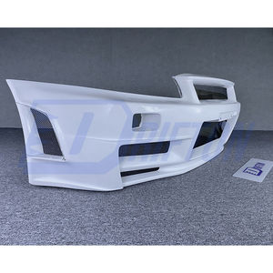 กันชนหน้าคาร์บอนไฟเบอร์สไตล์นิสโมใหม่ พร้อมลิ้นกันชนใต้กันชนแบบ Bolt-On สำหรับ R34 GTR ปี 1998-2002 - Product Image 4