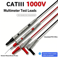 Sonde de test multimeter nickelée de 2 mm, capacité de résistance 1000 V/10 A |   Câble universel pour la mesure électrique et le diagnostic de circuits