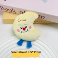 Porte-clés en peluche promotionnels Nuages Étoiles Soleil Lune, série ciel étoilé de dessin animé, vente en gros, jouets pour enfants