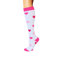 Chaussettes de sport Compports Scrub Design à sublimation pour la randonnée, la course à pied, le cyclisme, chaussettes de compression 20-30 mmHg, hauteur genou