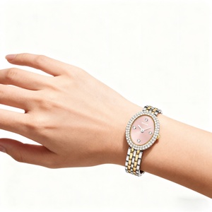 Reloj de Cuarzo de Lujo para Mujer, en Oferta, Resistente al Agua 5ATM, Esfera Ovalada, Correa de Acero Inoxidable, Estilo Ejecutivo Minimalista, de Buceo - Product Image 5