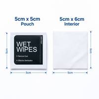 Lingettes nettoyantes personnalisées pour écrans de téléphone et tablette, installation de protection d'écran, emballage OEM sous marque privée