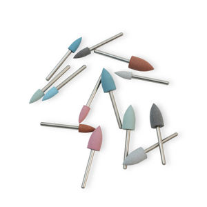 FG2403,FG2405 fresa dentale lucidatrice in gomma con gambo FG per attrezzature da laboratorio odontoiatriche in porcellana e resina - Product Image 1