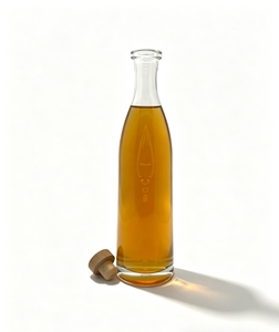 Bouteille de whisky, bourbon, scotch transparente haut de gamme, 700 ml, 750 ml, haute et fine, en verre, la plus vendue en gros et en OEM - Product Image 2