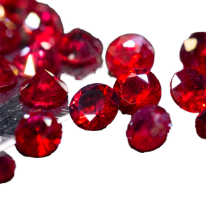 Hoge Kwaliteit Natuurlijke Londen Blauwe Topaas Edelstenen Custom Gesneden Grootte Snijwerk Losse Edelsteen In Robijnrode Materiaal Rond Briljant Gesneden - Product Image 4