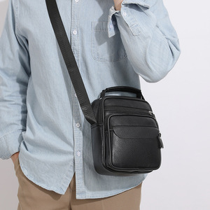 Bolso Cruzado de Piel Genuina de Primera Capa para Hombre, Novedad 2025, Estilo Casual y Moderno, Si - Product Image 2