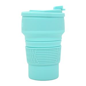 Mug de voyage en silicone rétractable et pliable de 350 ml pour activités de plein air – Vaisselle en silicone pratique pour la vente en gros - Product Image 5