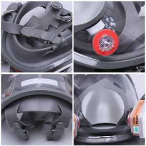 Masker Gas Silikon Transparan Full-Face Model 6800, Dapat Digunakan Kembali, Dapat Dicuci, Perlindungan All-in-One dengan Filter untuk Pengecatan Industri - Product Image 4