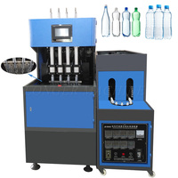 Machine de soufflage semi-automatique pour film étirable PP/PET, 4 cavités, haute productivité, moteur certifié CE, durée de vie prolongée