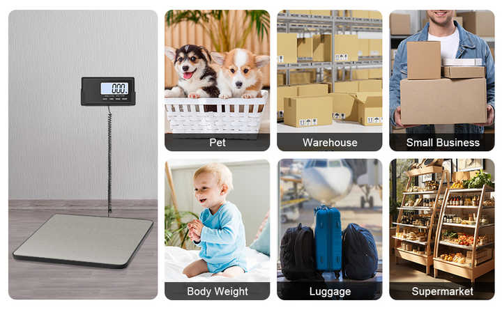 TIPRE Digital Shipping Postal Scale 440lb/200kg With Hold And Tare - View #3