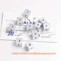 MALAXY 6 côtés M3M5M6M8M10 trous de vis bloc alliage d'aluminium connexion de verrouillage écrou carré support fixation filetage plaque bloc Cube