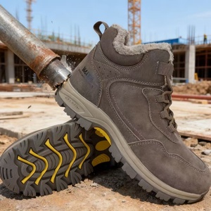 Stivali di Sicurezza Alti da Uomo Antiurto Antiperforazione Foderati in Pelliccia <span class=keywords><strong>Scarpe</strong></span> di Protezione per il Lavoro Stivali di Sicurezza Invernali Alti - Product Image 5