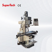 Machine à percer et à fraiser industrielle ZX6350C, outil universel vertical/horizontal pour le travail des métaux