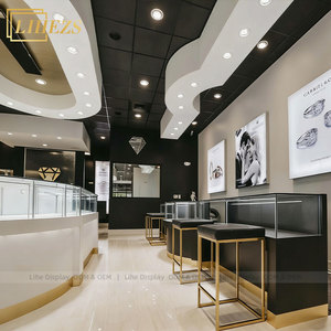 Mostrador de Exhibición de Joyería de Lujo, Vitrina para Joyería, Mesa de Exhibición para Tienda de Joyería, Diseño Interior de Tienda, Fabricante de Muebles Personalizados para <span class=keywords><strong>Tiendas</strong></span> - Product Image 6